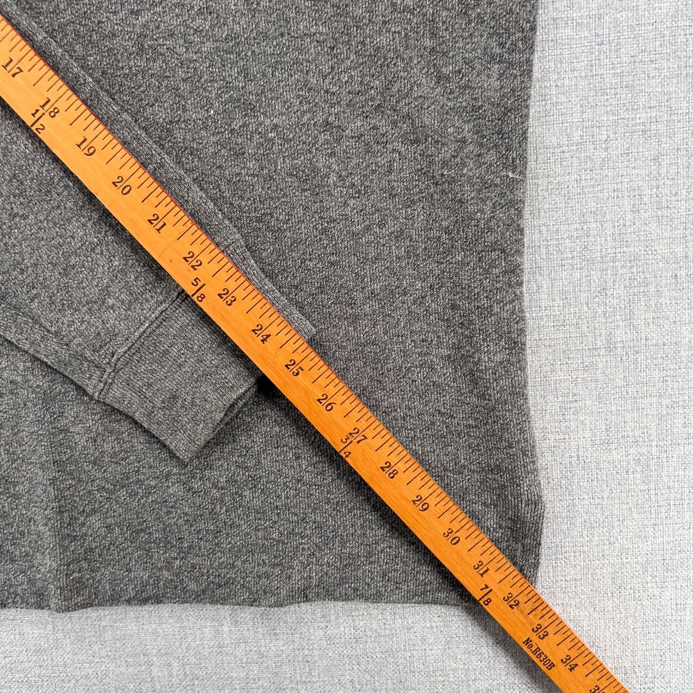 Polo Ralph Lauren Quarter Zip Sweater Men Medium Gray Pony Preppy Smart Ivy 1/4 - Picture 8 of 10